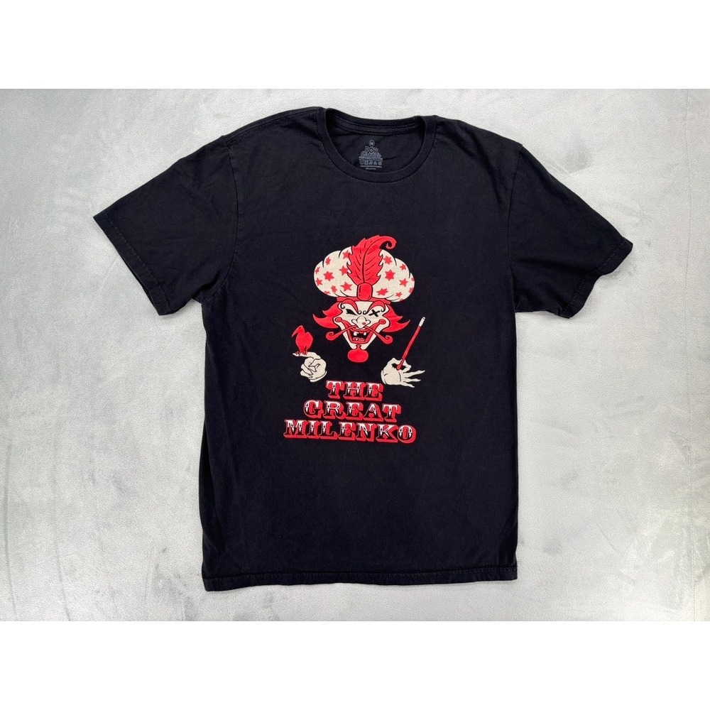 Pop Threads ICP Graphic Tee Men Medium Black Great Milenko Hatchetman Band Shirt